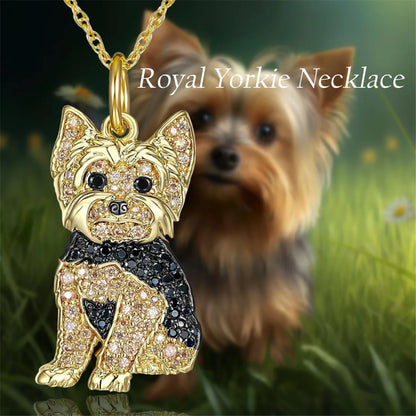 Golden Yorkie Necklace