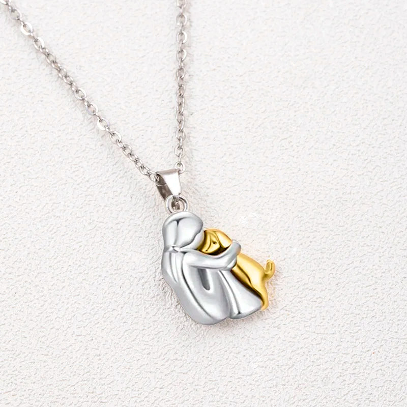 Rescue Embrace Necklace – Silver Gold