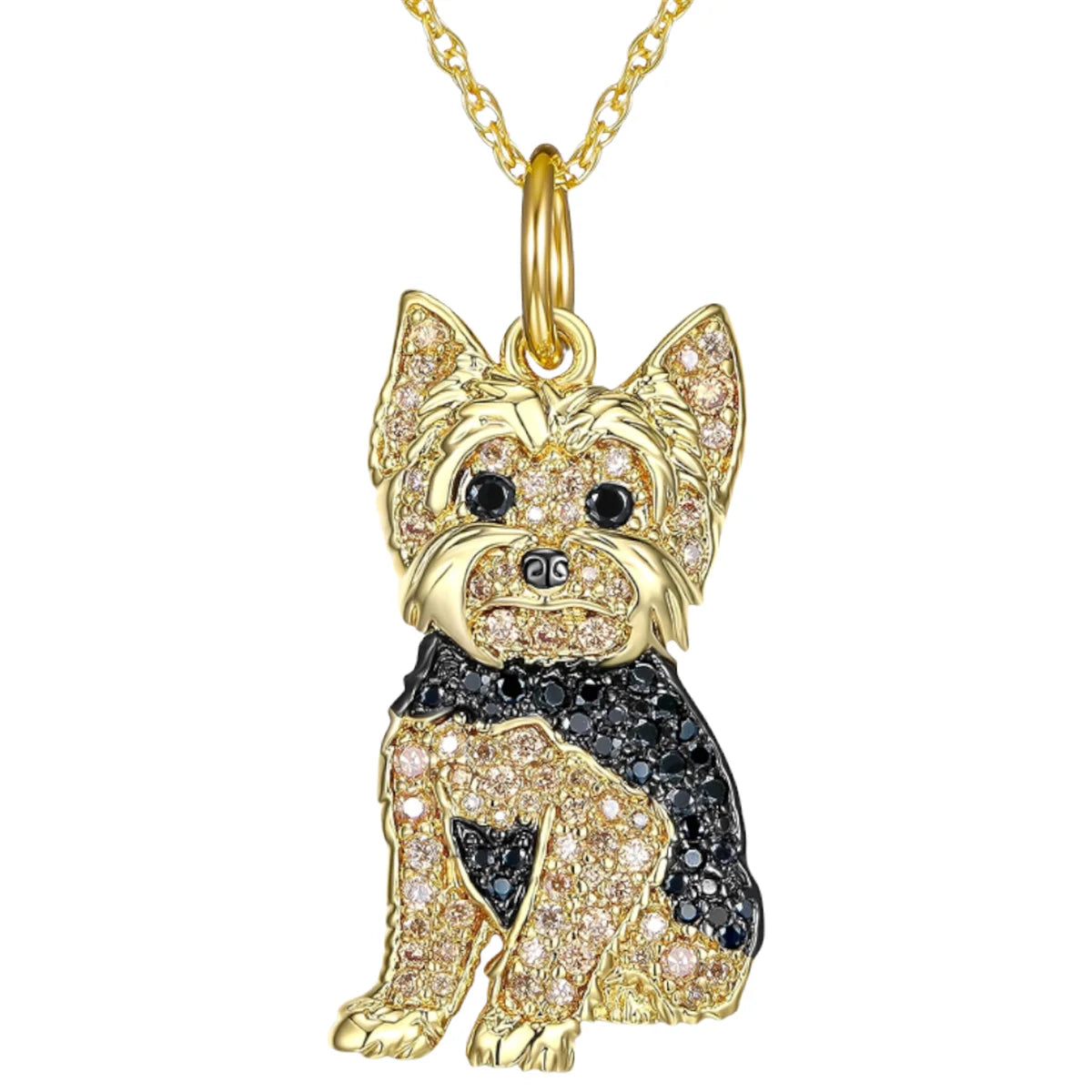 Golden Yorkie Necklace