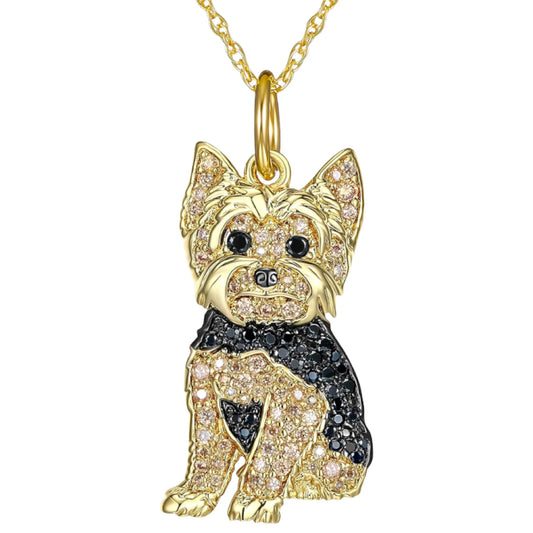 Golden Yorkie Necklace
